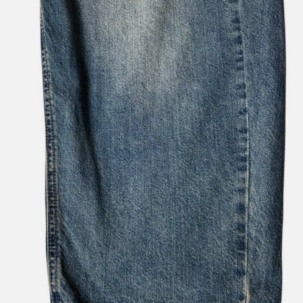 SONG Barrel Jeans Women Sz 9/29 Blue Wide Leg High Rise Medium Wash Pockets - Picture 3 of 4